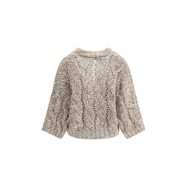 Dazzling Chiné wool Cardigan Brunello Cucinelli