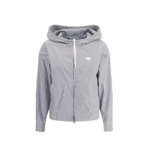 Striped hooded Jacket Prada
