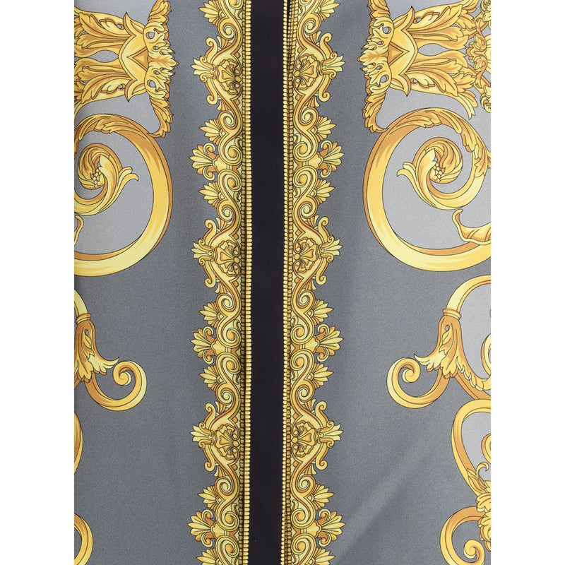 Silk Cheetah Foulard Shirt Versace