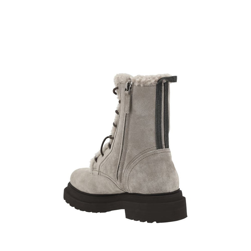 Laced Ankle Boots Brunello Cucinelli