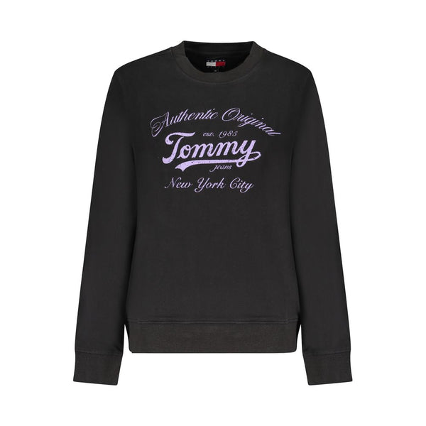 Black Cotton Sweater Tommy Hilfiger