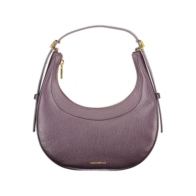 Purple Leather Handbag Coccinelle