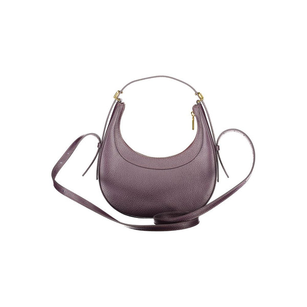 Purple Leather Handbag Coccinelle