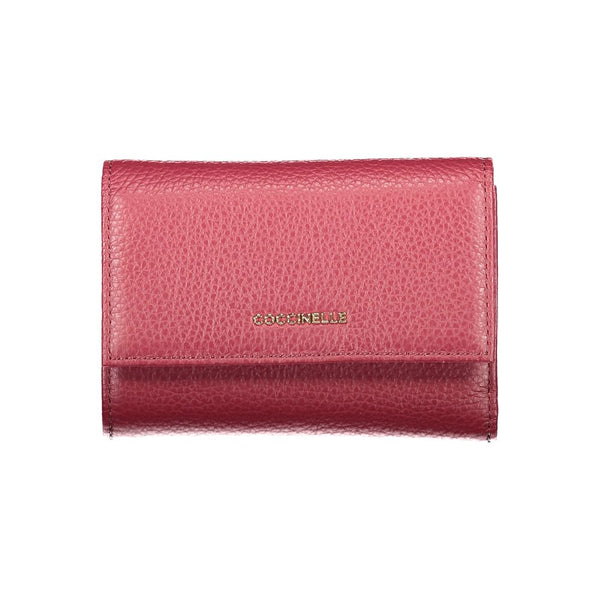 Purple Leather Wallet Coccinelle