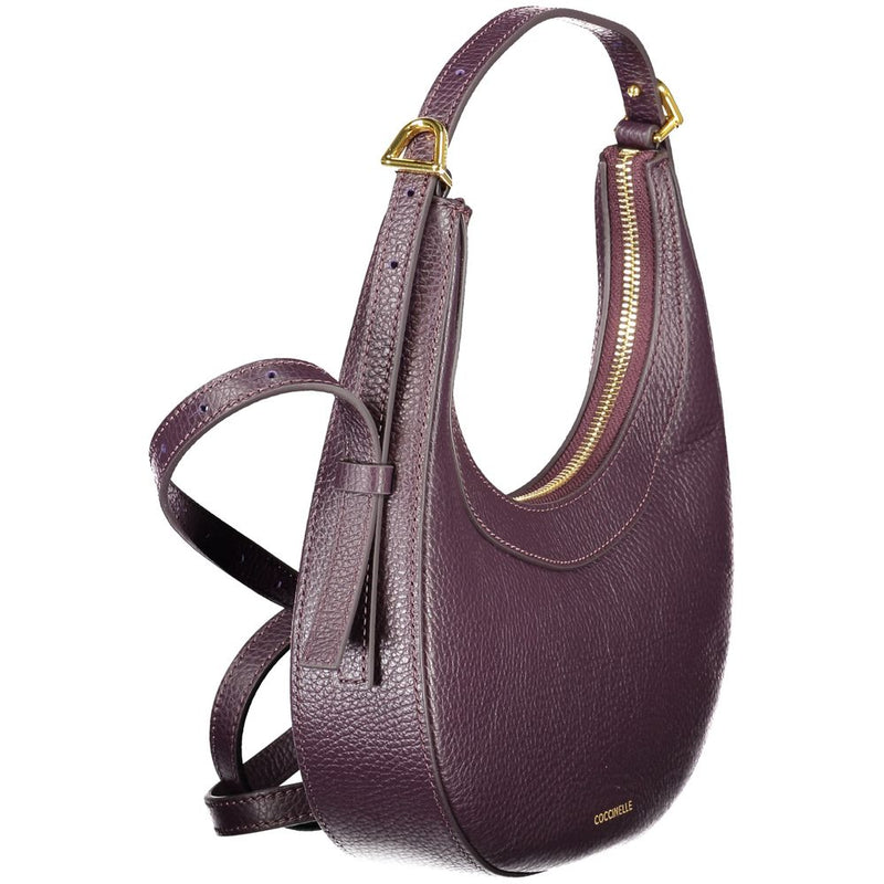 Purple Leather Handbag Coccinelle