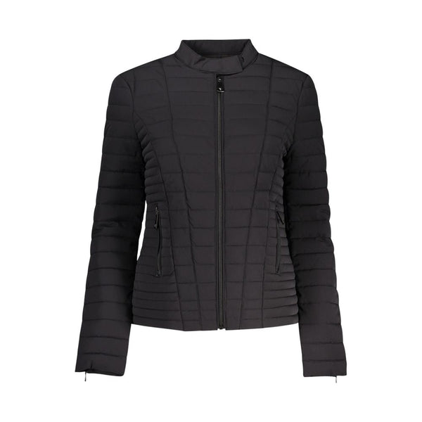 Black Polyethylene Jackets & Coat Guess Jeans