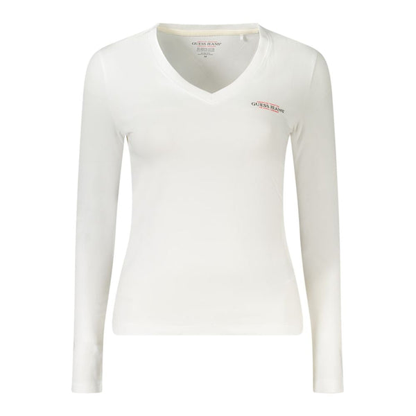White Cotton Tops & T-Shirt Guess Jeans
