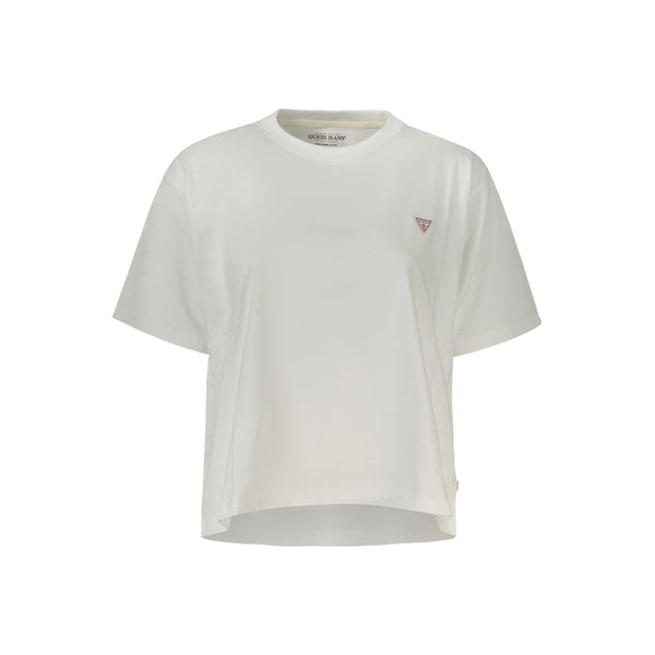 White Cotton Tops & T-Shirt Guess Jeans