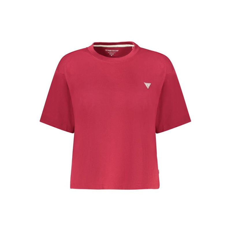 Red Cotton Tops & T-Shirt Guess Jeans