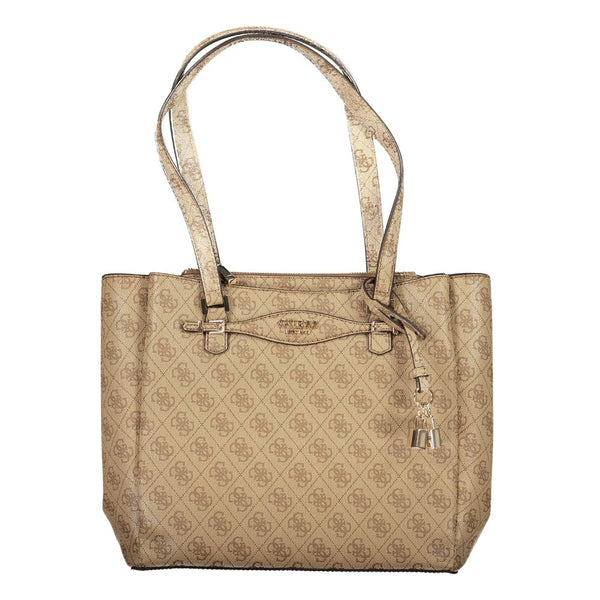 Beige Polyethylene Handbag Guess Jeans