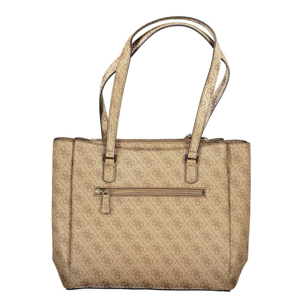 Beige Polyethylene Handbag Guess Jeans