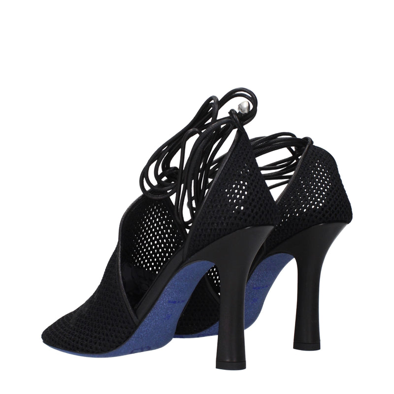 Black Fabric High Heel Pumps Burberry