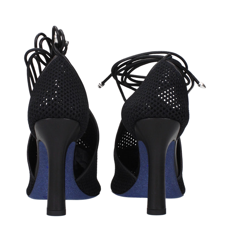 Black Fabric High Heel Pumps Burberry