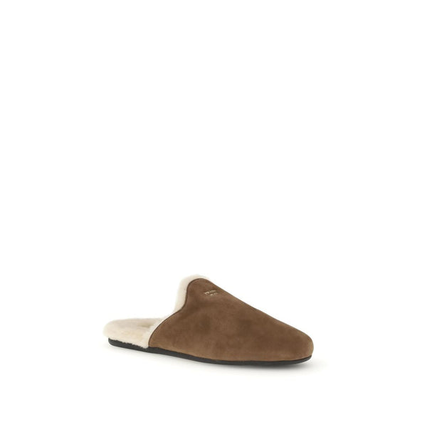 Suede Sabots Prada