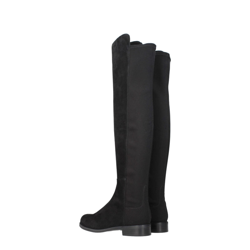 Black Leather Over The Knee Stuart Weitzman