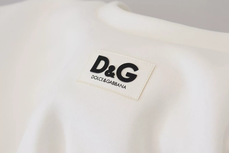 White Cotton Corset Stretch Top  T-shirt Dolce & Gabbana