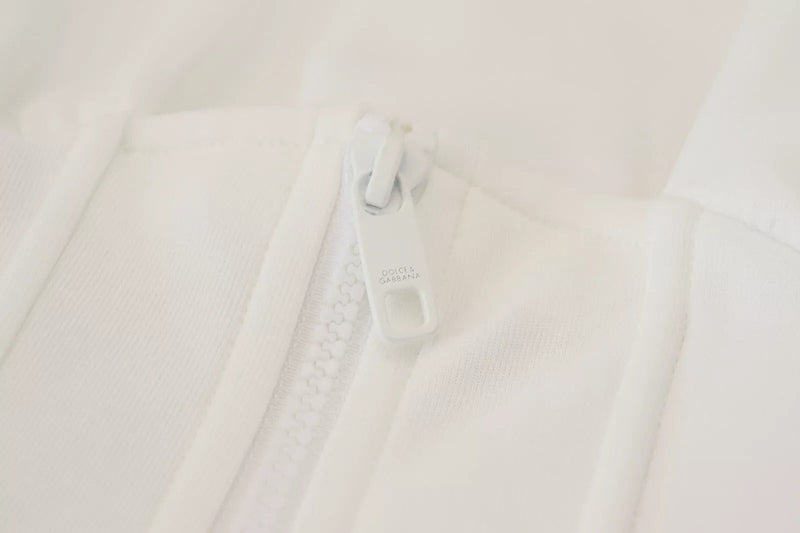 White Cotton Corset Stretch Top  T-shirt Dolce & Gabbana