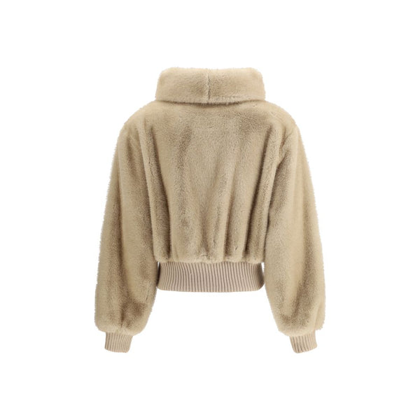 Faux fur bomber Jacket PINKO