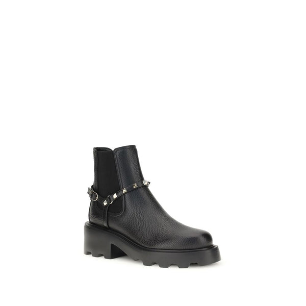 Leather Ankle Boots Valentino Garavani