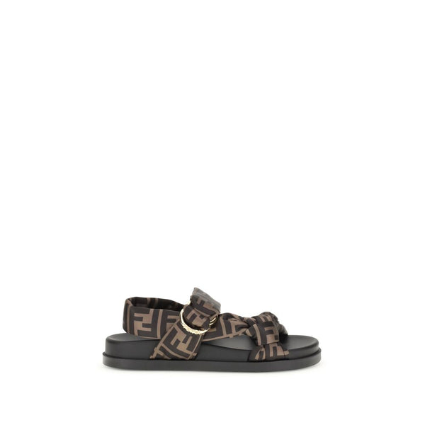 FF satin Sandals Fendi