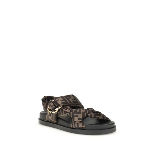 FF satin Sandals Fendi
