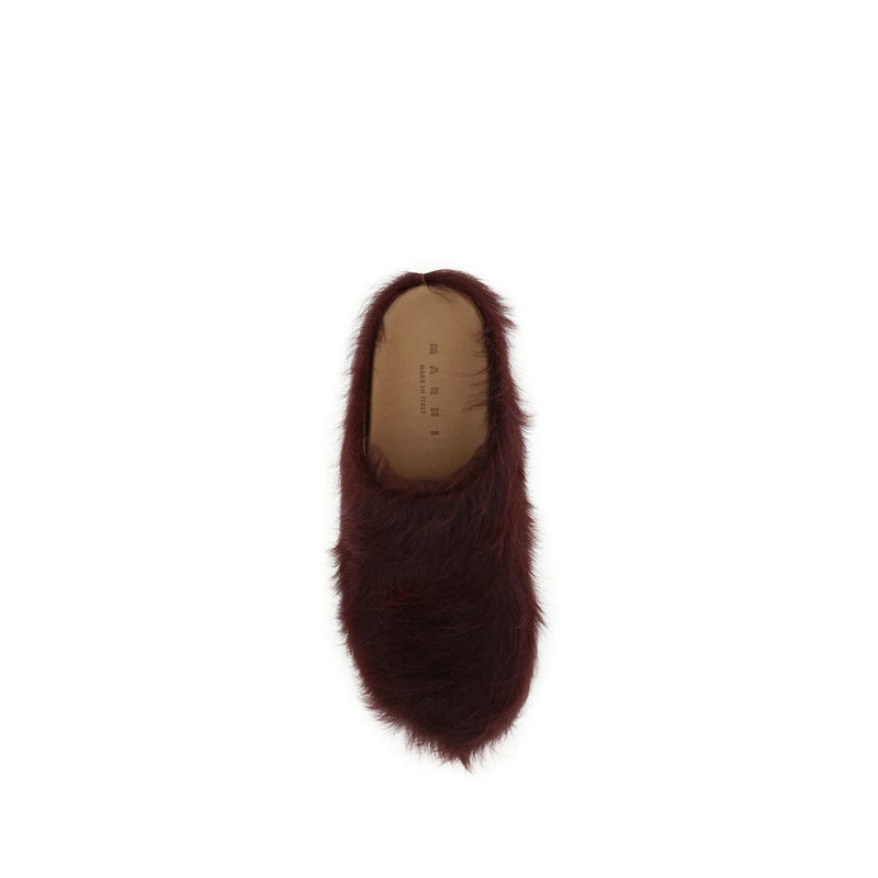 Long-haired calfskin Fussbett Mules Marni