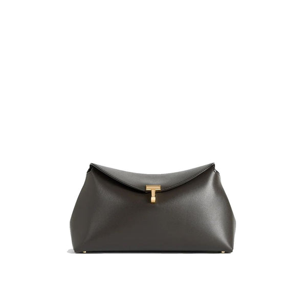 T-Lock leather clutch Bag TOTEME