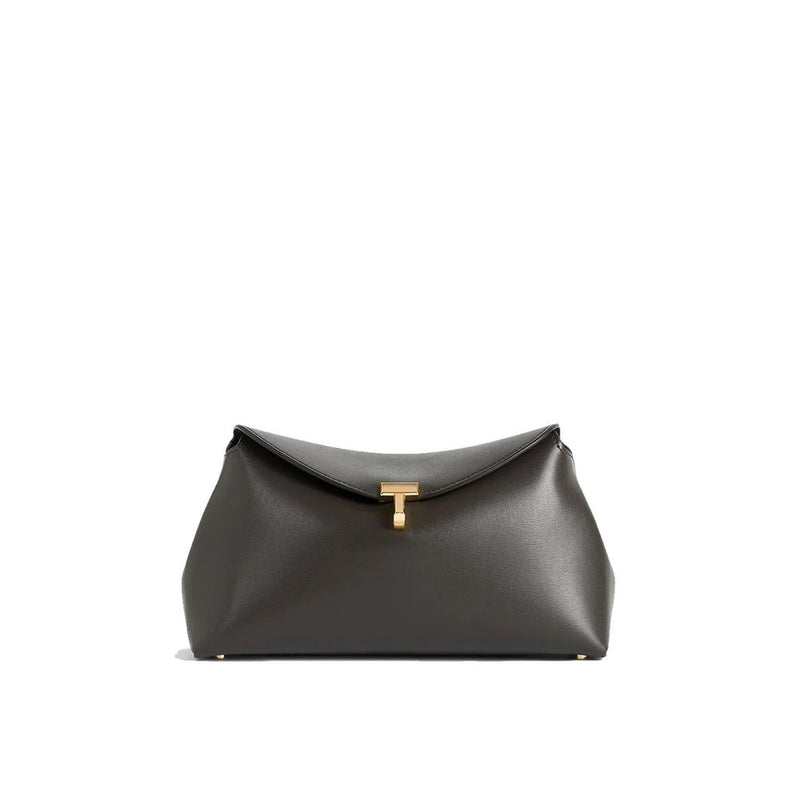 T-Lock leather clutch Bag TOTEME