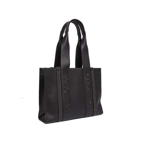 Chloe Woody Medium Leather Tote Bag Chloé