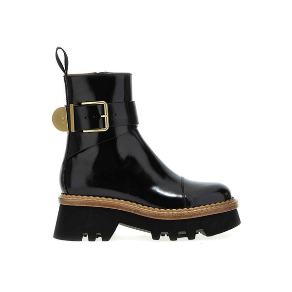 Chloé Owena Leather Boots Chloé