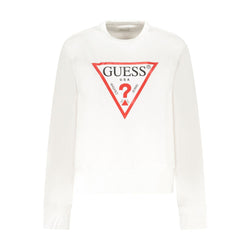White Cotton Sweater Guess Jeans