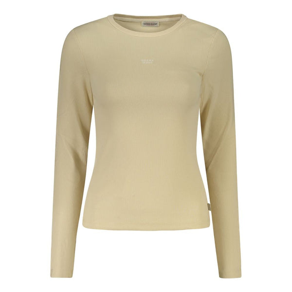 Beige Cotton Tops & T-Shirt Guess Jeans