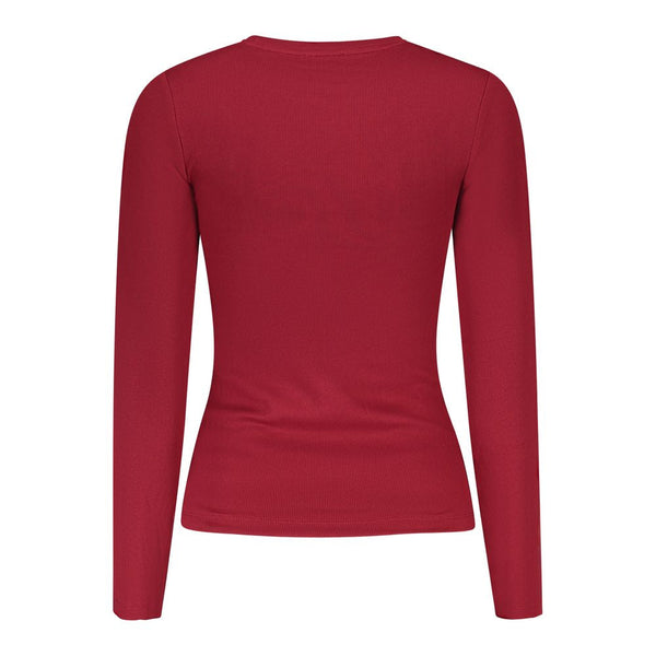 Red Cotton Women T-Shirt Guess Jeans