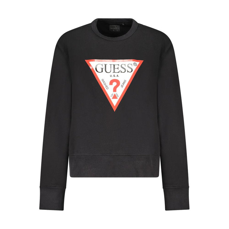 Black Cotton Sweater Guess Jeans