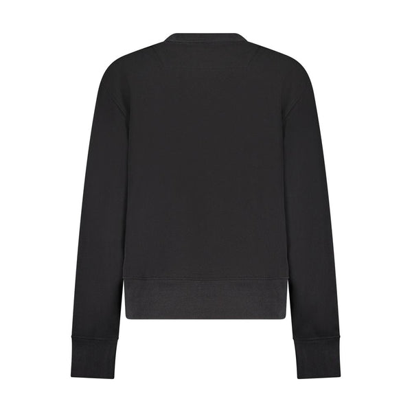 Black Cotton Sweater Guess Jeans