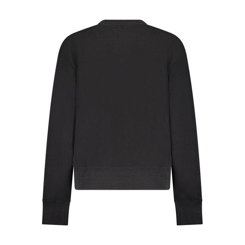 Black Cotton Sweater Guess Jeans