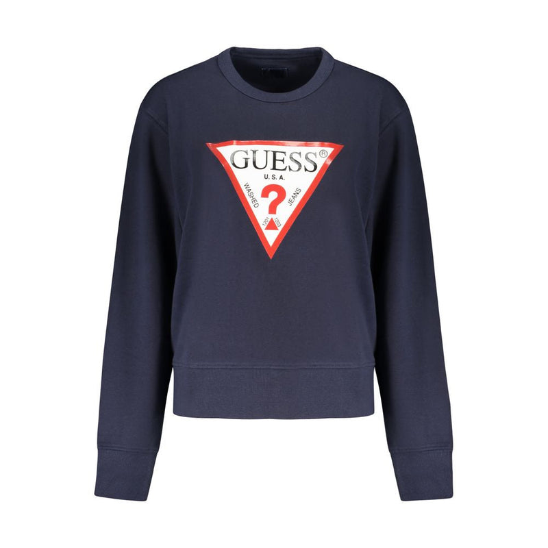 Blue Cotton Sweater Guess Jeans