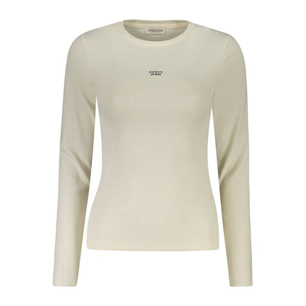 White Cotton Tops & T-Shirt Guess Jeans