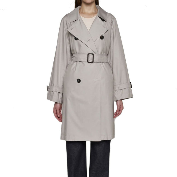Blend Cotton Trench Coat Max Mara