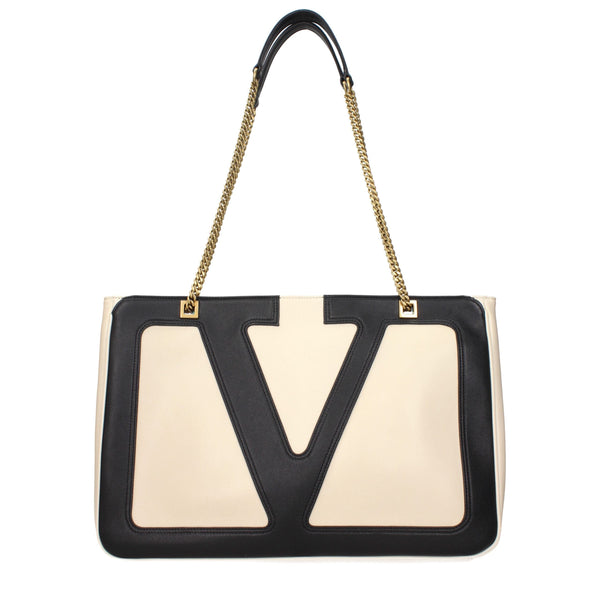 Beige Leather Shoulder Bags Valentino Garavani