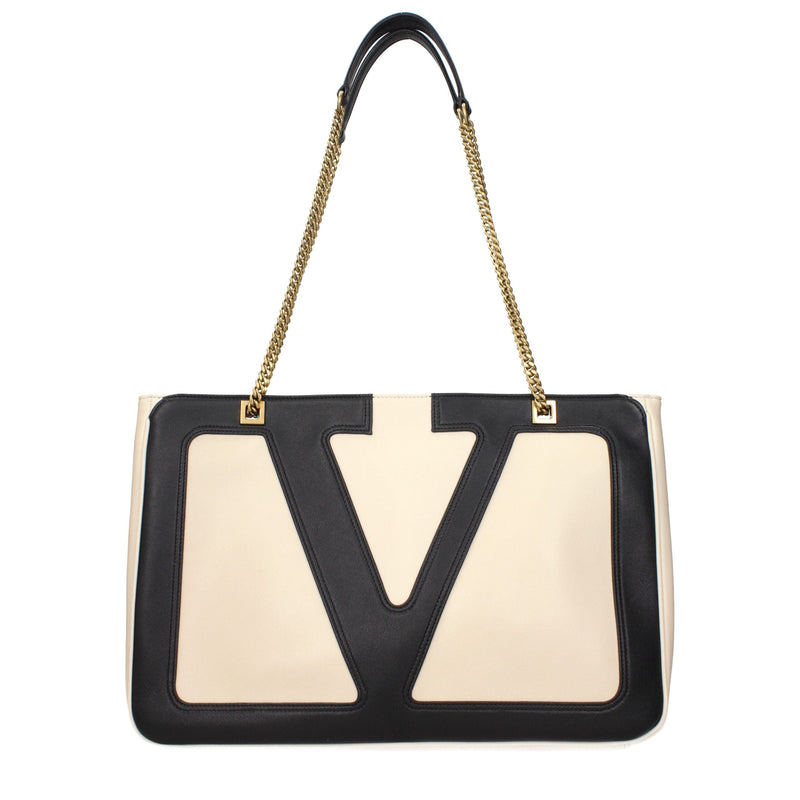 Beige Leather Shoulder Bags Valentino Garavani