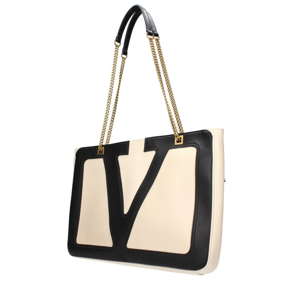 Beige Leather Shoulder Bags Valentino Garavani