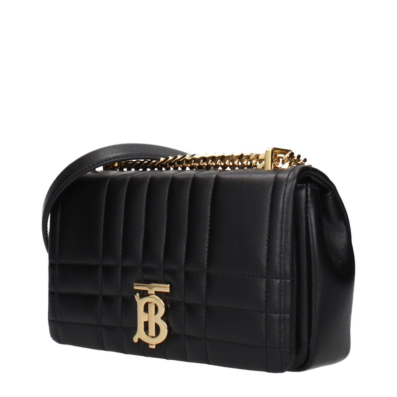 Black Leather Crossbody Bags Burberry