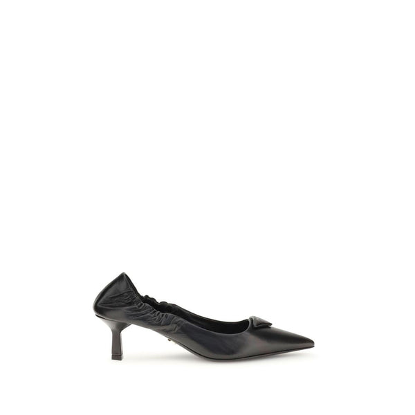 Leather logo Pumps Prada