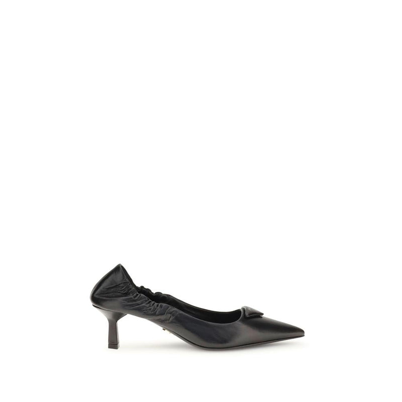 Leather logo Pumps Prada