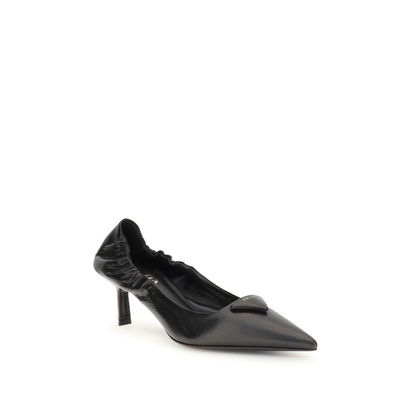 Leather logo Pumps Prada