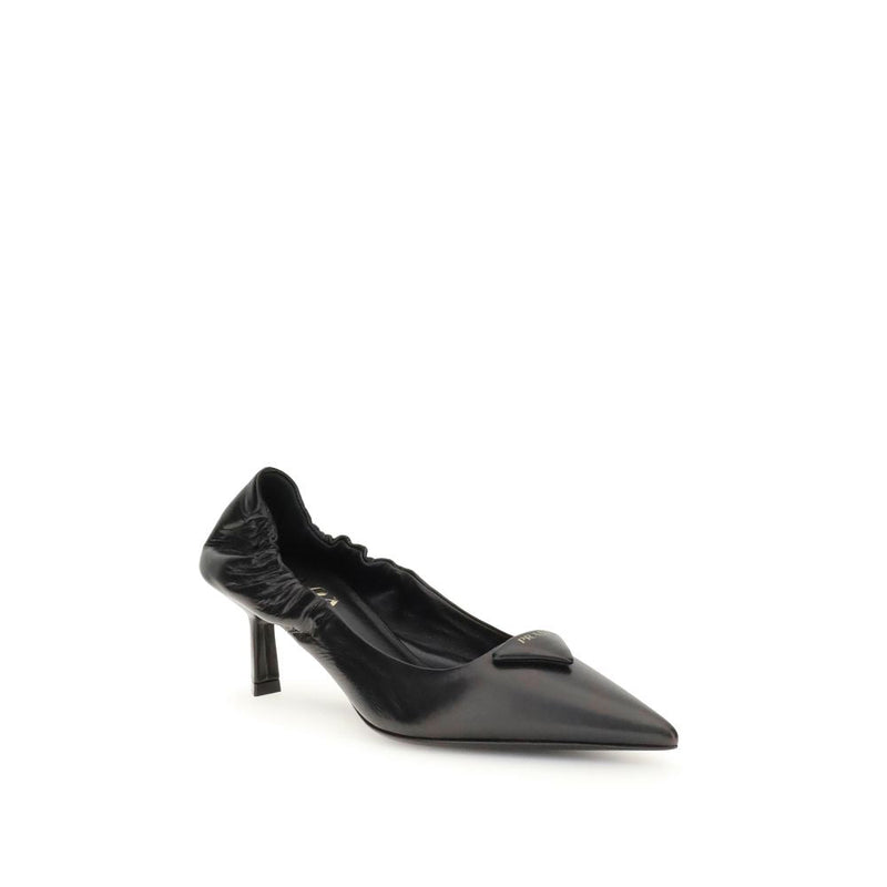 Leather logo Pumps Prada