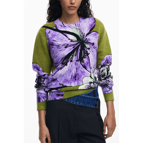 Purple Elastane Women Sweater Desigual