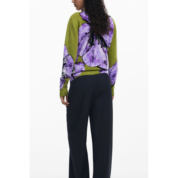 Purple Elastane Women Sweater Desigual