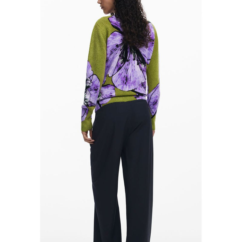 Purple Elastane Women Sweater Desigual